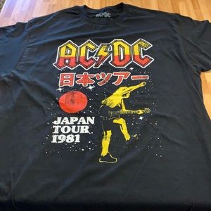 AC/DC Japan tour 1981 concert Tshirt